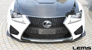 エアロワークス カーボンフロントスポイラー RCF 前期 レクサス RC 前期 カーボンフロントスポイラーFS : エアロ