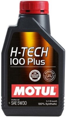 画像1: モチュールエンジンオイル　H-TECH 100 PLUS 5W-30 API SP規格（店舗作業専用） (1)