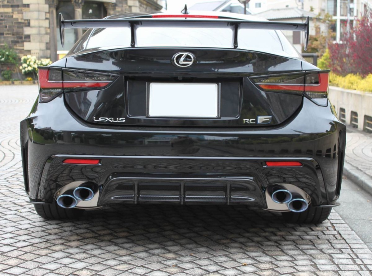 画像9: RCF MC後用　ドライカーボン　リヤアンダースプリッター左右セット (9)