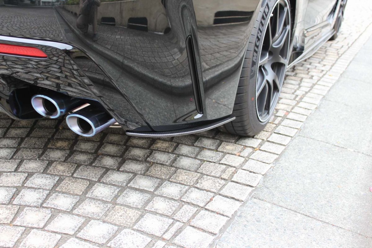 画像7: RCF MC後用　ドライカーボン　リヤアンダースプリッター左右セット (7)