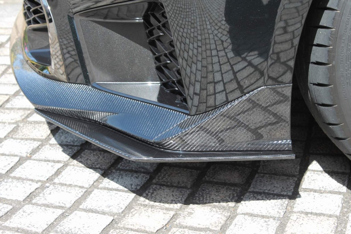 画像13: RCF MC後用　ドライカーボン　フロントスプリッター左右セット (13)