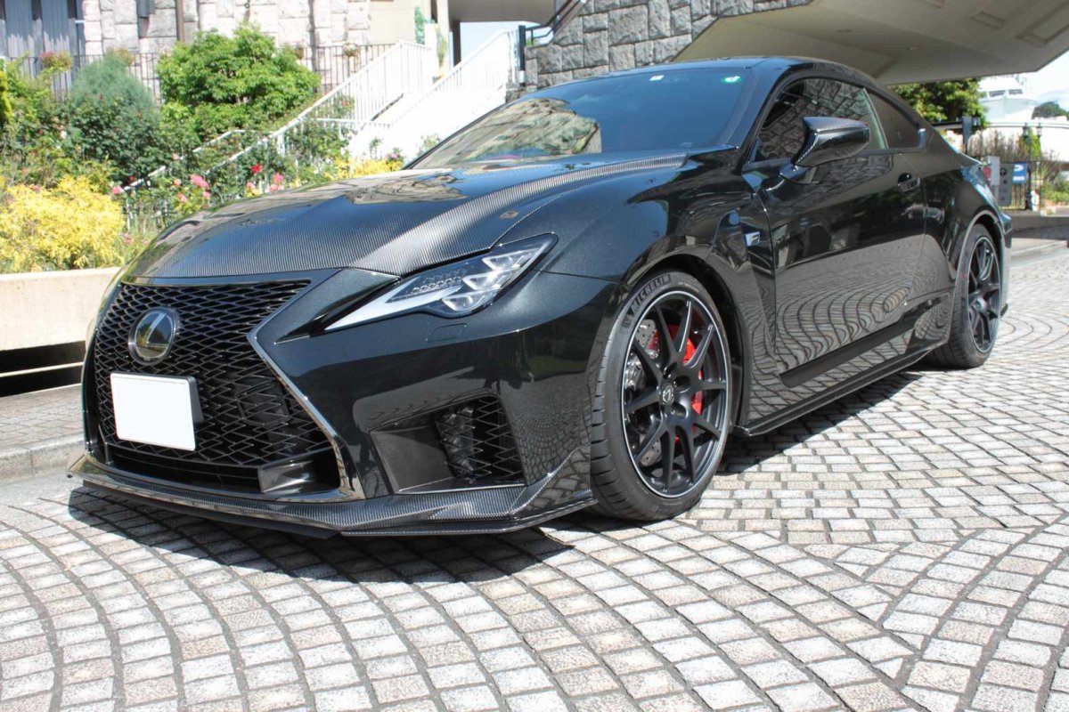 画像10: RCF MC後用　ドライカーボン　フロントスプリッター左右セット (10)