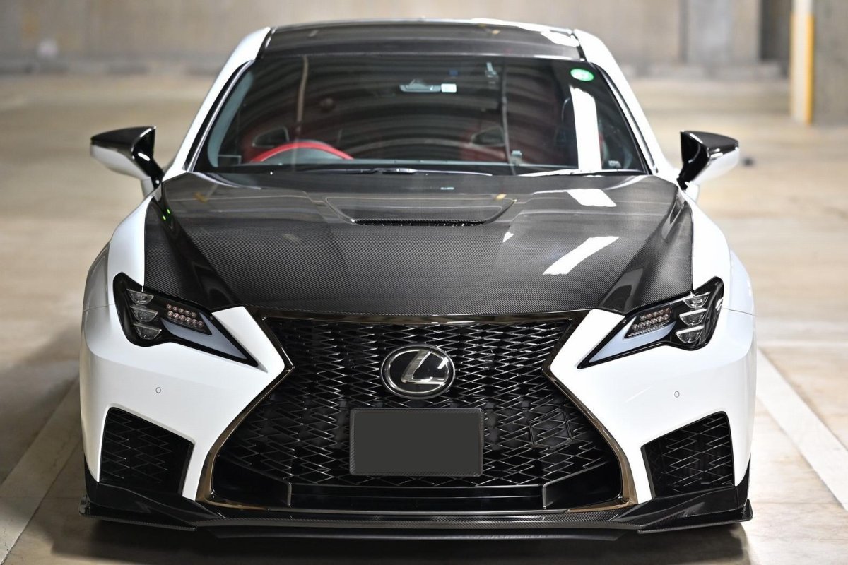 画像4: RCF MC後用　ドライカーボン　フロントスプリッター左右セット (4)