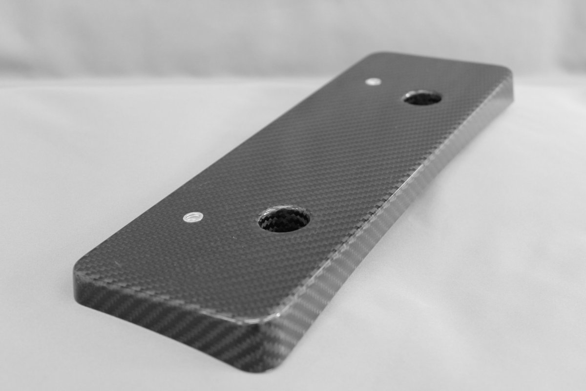 画像2: RCF用 ドライカーボンフロントナンバーベース (2)