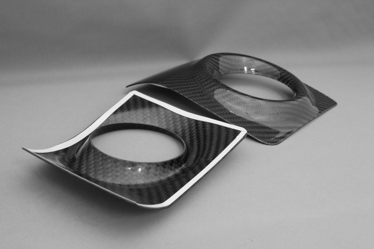 画像2: ISF ドライカーボンフォグランプカバー 左右セット (2)