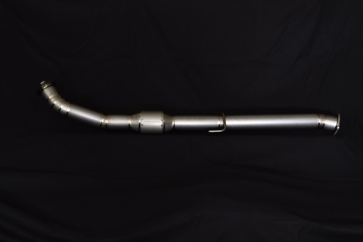 画像2: GRヤリス用　チタン製フロントパイプ(メタル触媒付き中間パイプ)  (2)