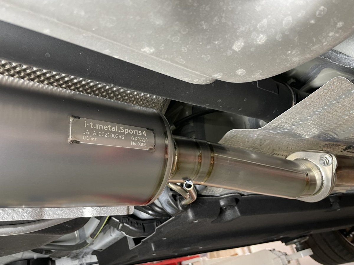 画像7: GRヤリス用 チタン製フロントパイプ（スポーツ触媒）+リヤマフラーセット (7)