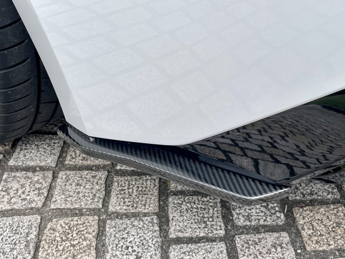 画像2: IS500用ドライカーボン リヤアンダースプリッター左右セット (2)