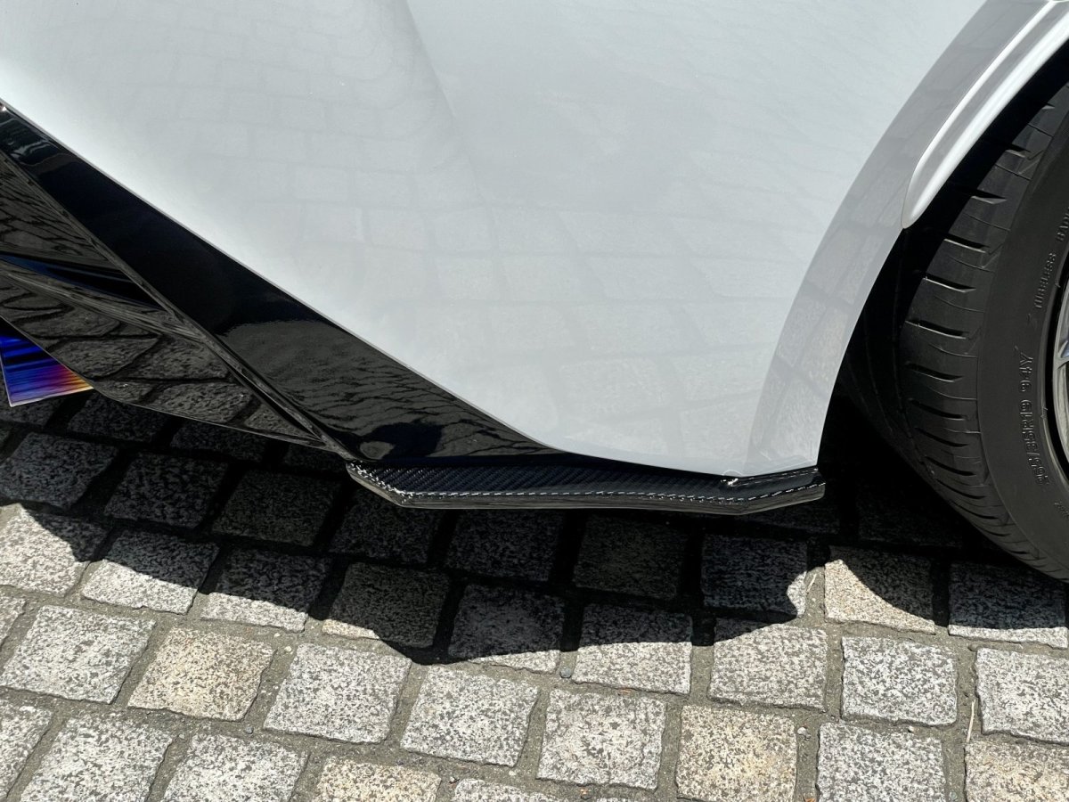 画像5: IS500用ドライカーボン リヤアンダースプリッター左右セット (5)