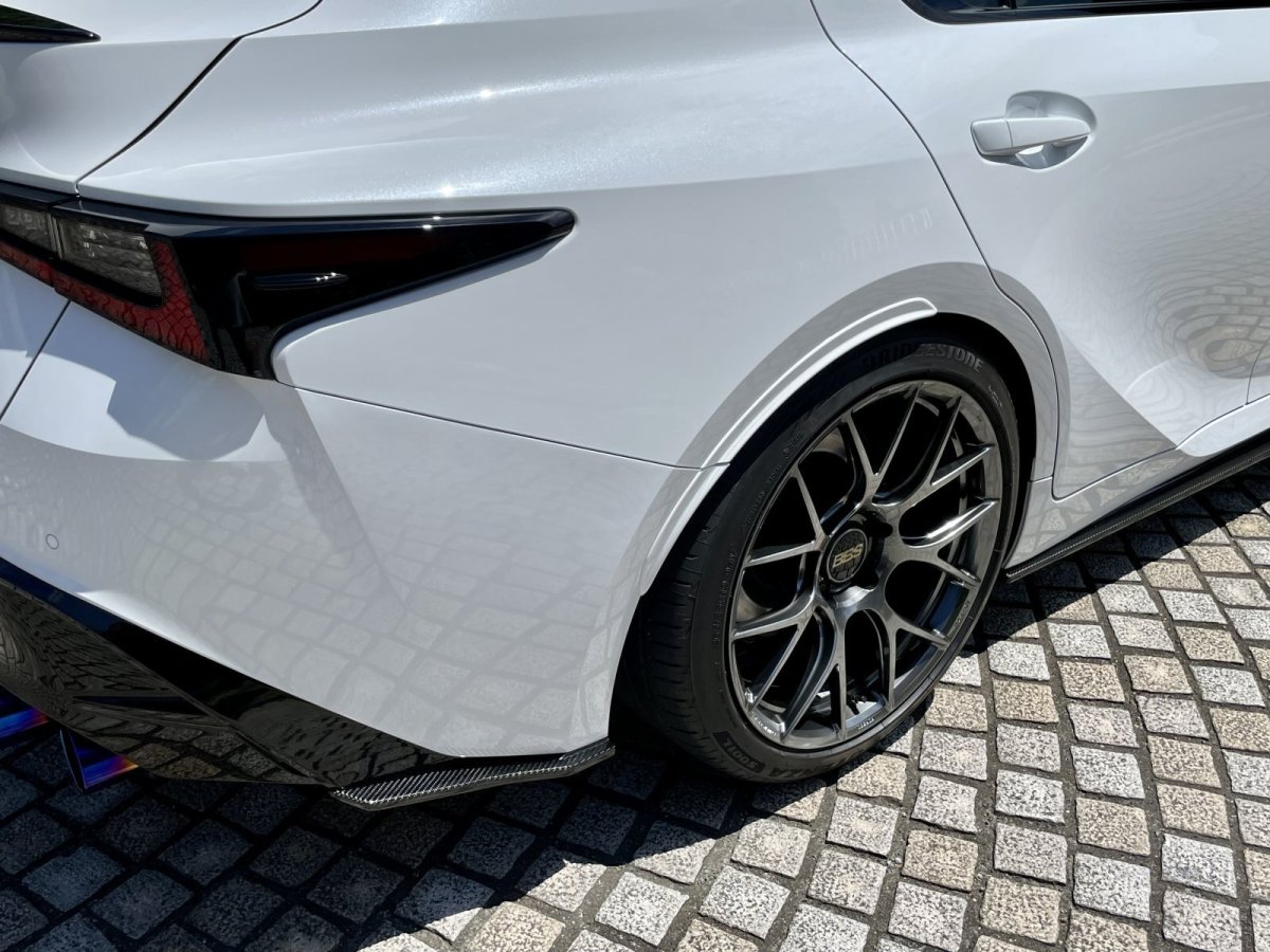 画像9: IS500用ドライカーボン リヤアンダースプリッター左右セット (9)