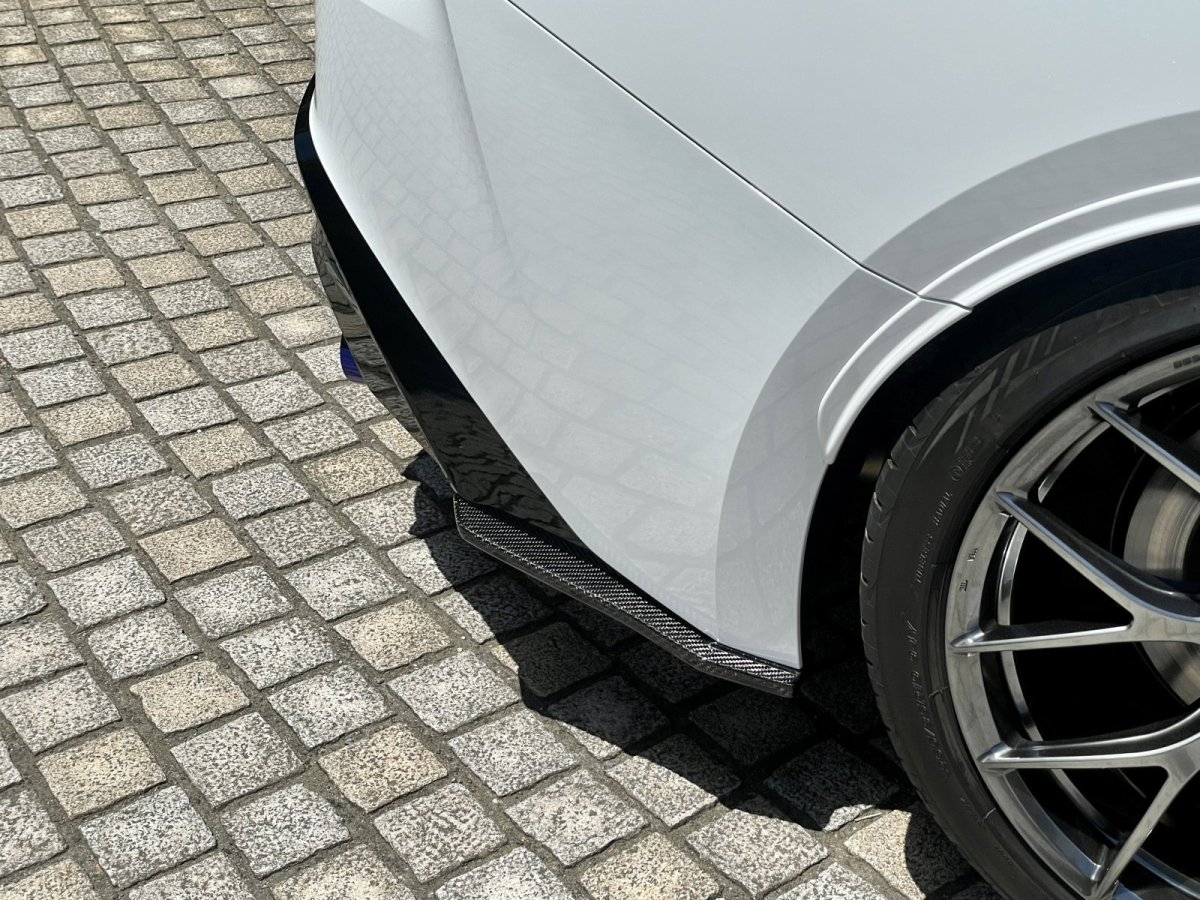 画像4: IS500用ドライカーボン リヤアンダースプリッター左右セット (4)