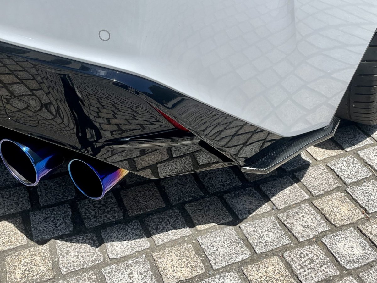 画像6: IS500用ドライカーボン リヤアンダースプリッター左右セット (6)